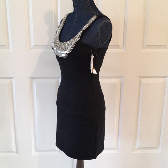 INC International Concepts black knit dress Size 2 - Picture 6 of 8